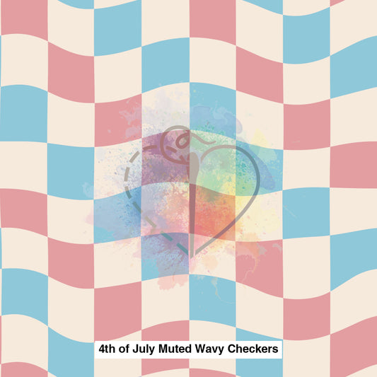 4Th Wavy Checkers Fabric