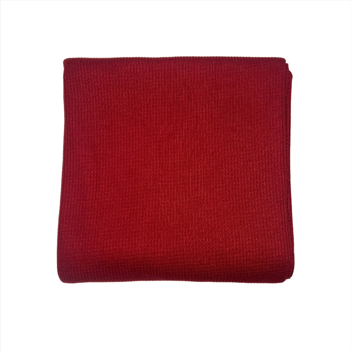 Waffle Knit - Solid Red