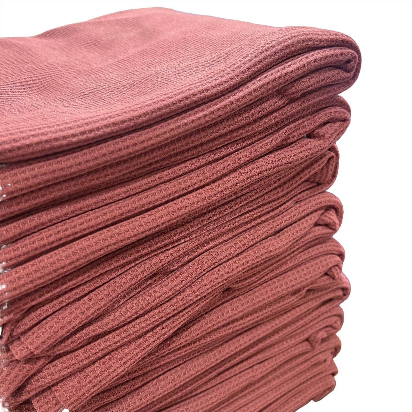 Waffle Knit - Solid Dusty Rose