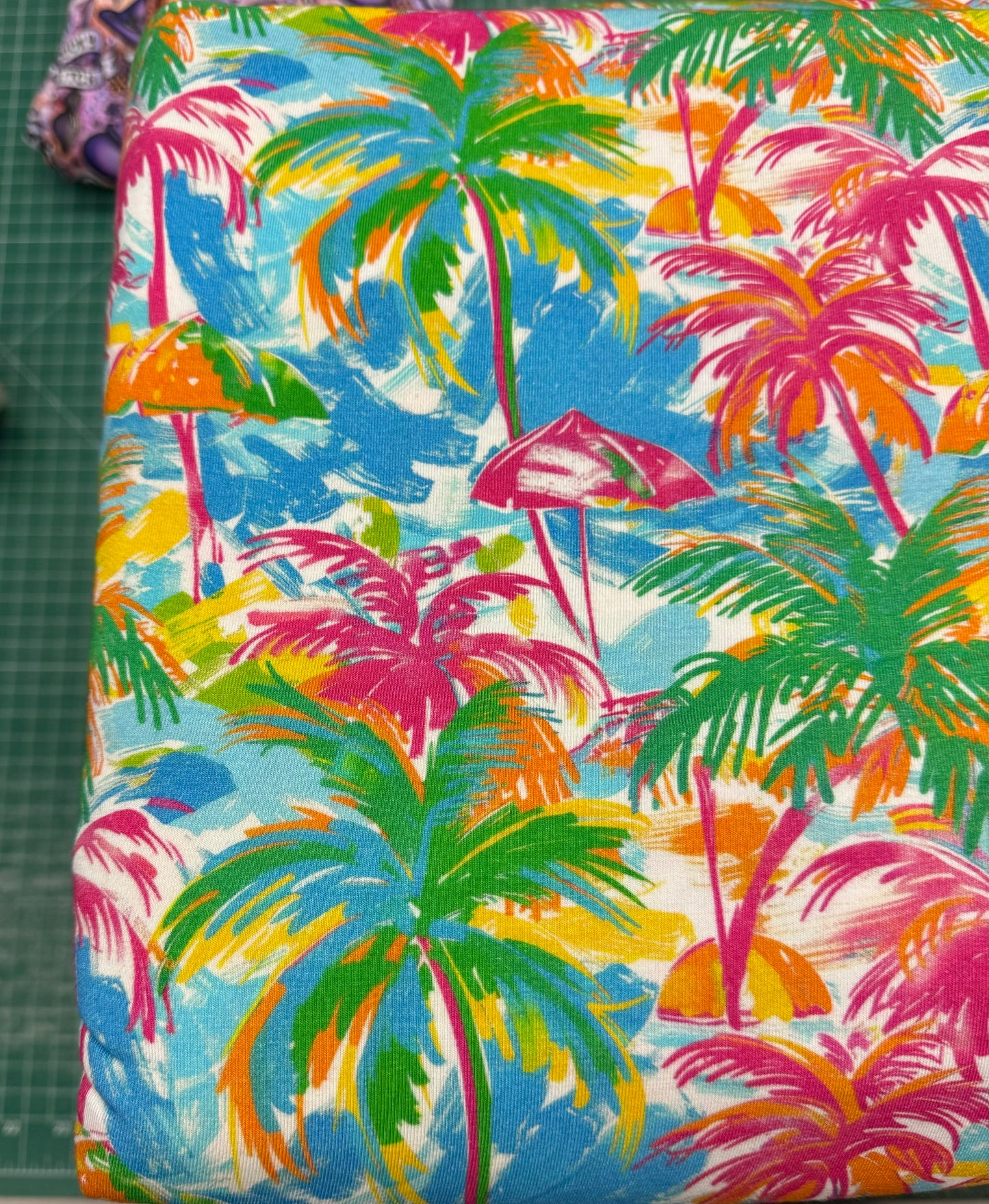 Luxe Bamboo Spandex - LP Inspired Palm Trees