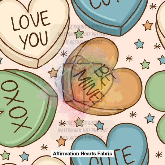 Affirmation Hearts Fabric Lfs Catalog