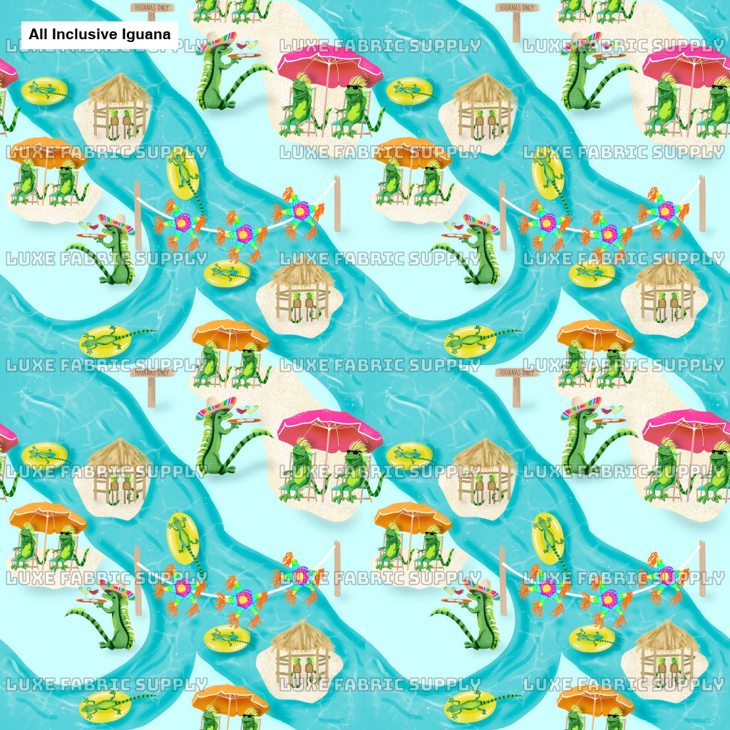 All Inclusive Iguana Fabric Fabrics