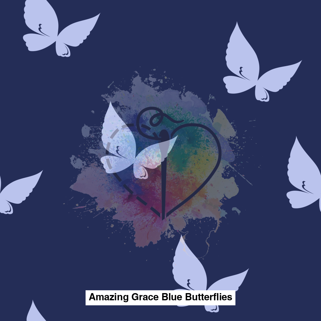 Amazing Grace Blue Butterflies Lfs Catalog