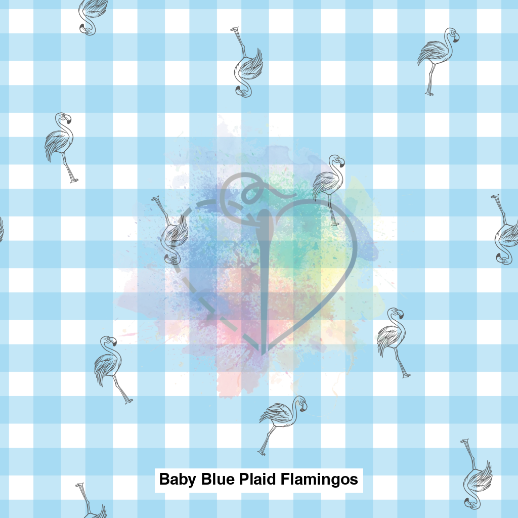 Baby Blue Plaid Flamingos Lfs Catalog