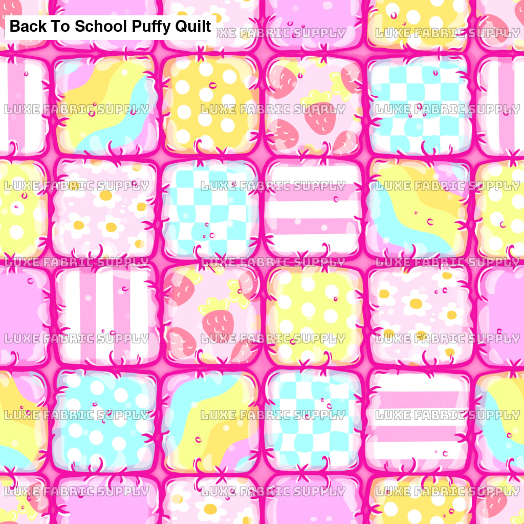 Back To School Puffy Quilt Lfs Catalog