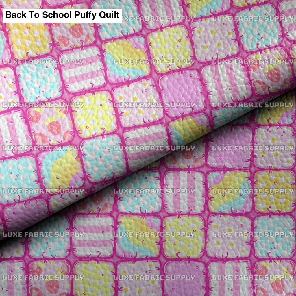 Back To School Puffy Quilt Lfs Catalog