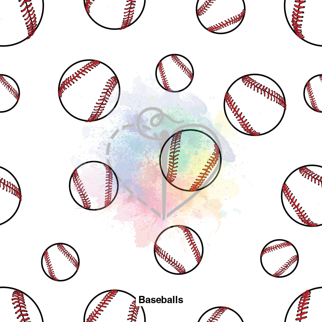 Baseballs Fabric Fabrics