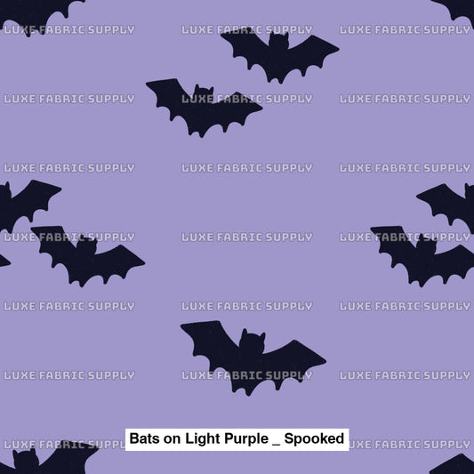 Bats On Light Purple _ Spooked Fvs Catalog