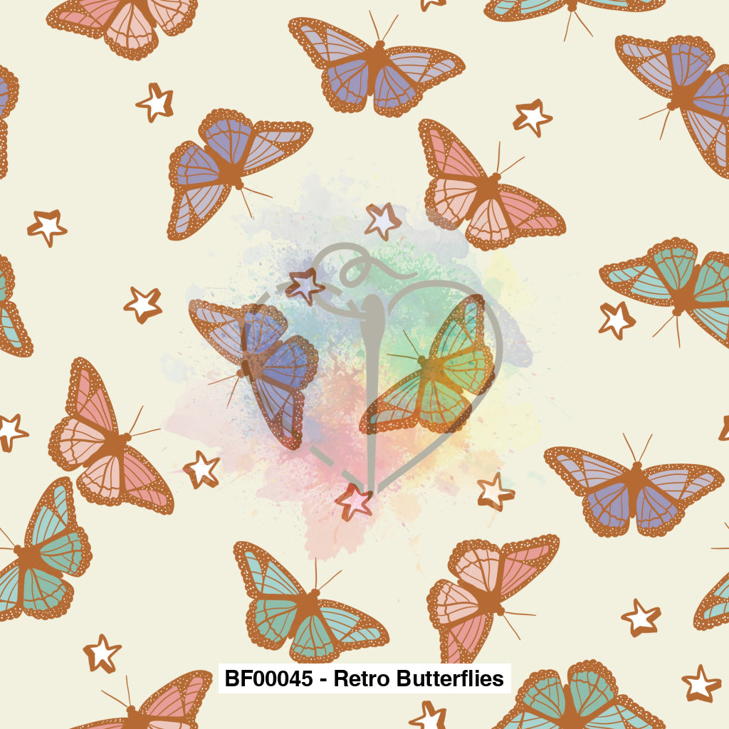 Bf00045 - Retro Butterflies