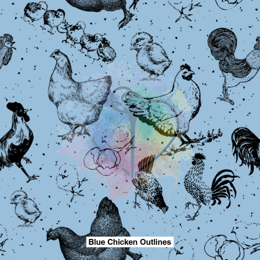 Blue Chicken Outlines Lfs Catalog