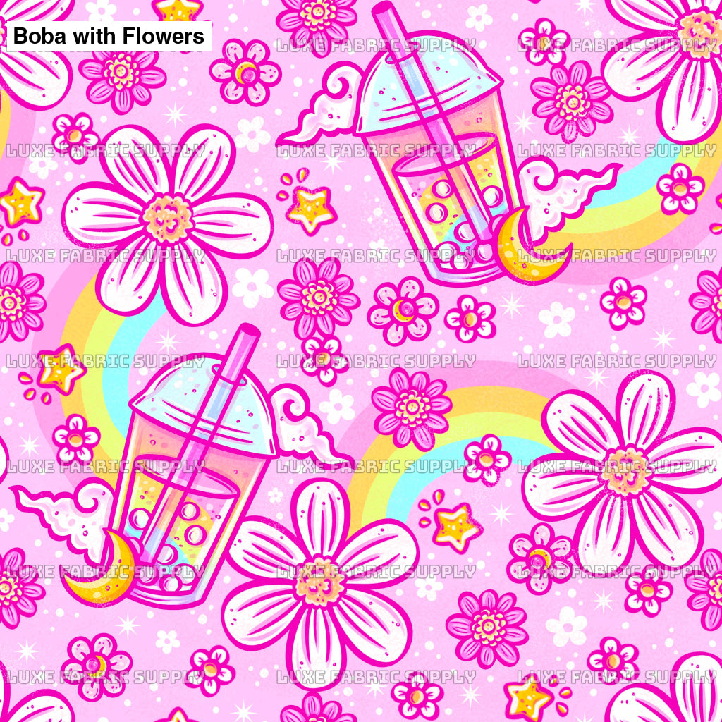 Pink Boba With Flowers Coordinate Lfs Catalog