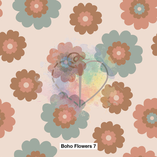 Boho Flowers 7 Fabric