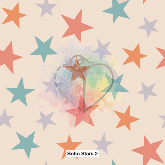 Boho Stars 2 Fabric