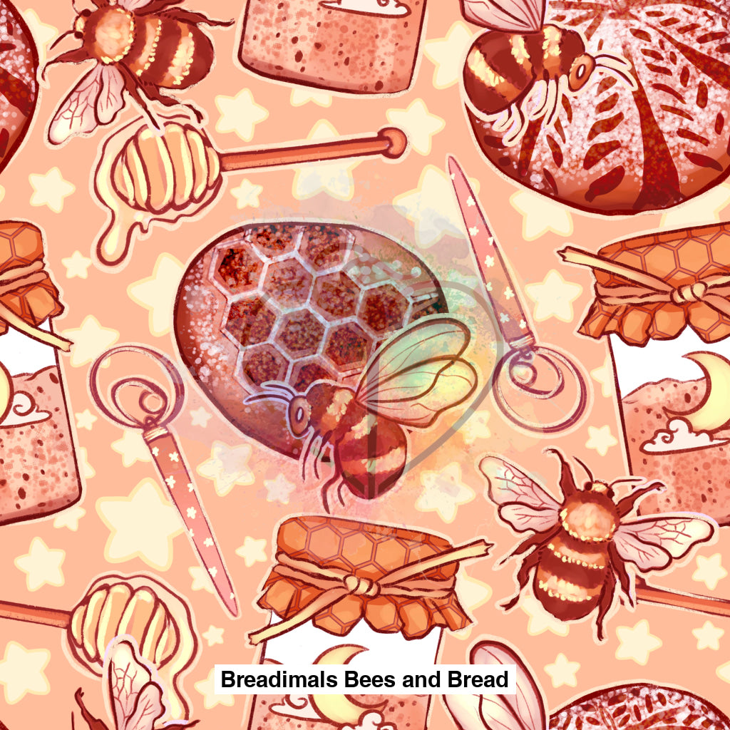 Breadimals Bees And Bread Peach Background Lfs Catalog