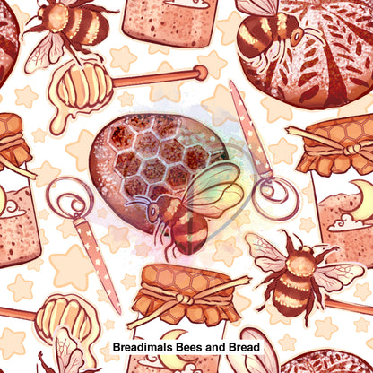 Breadimals Bees And Bread White Background Lfs Catalog