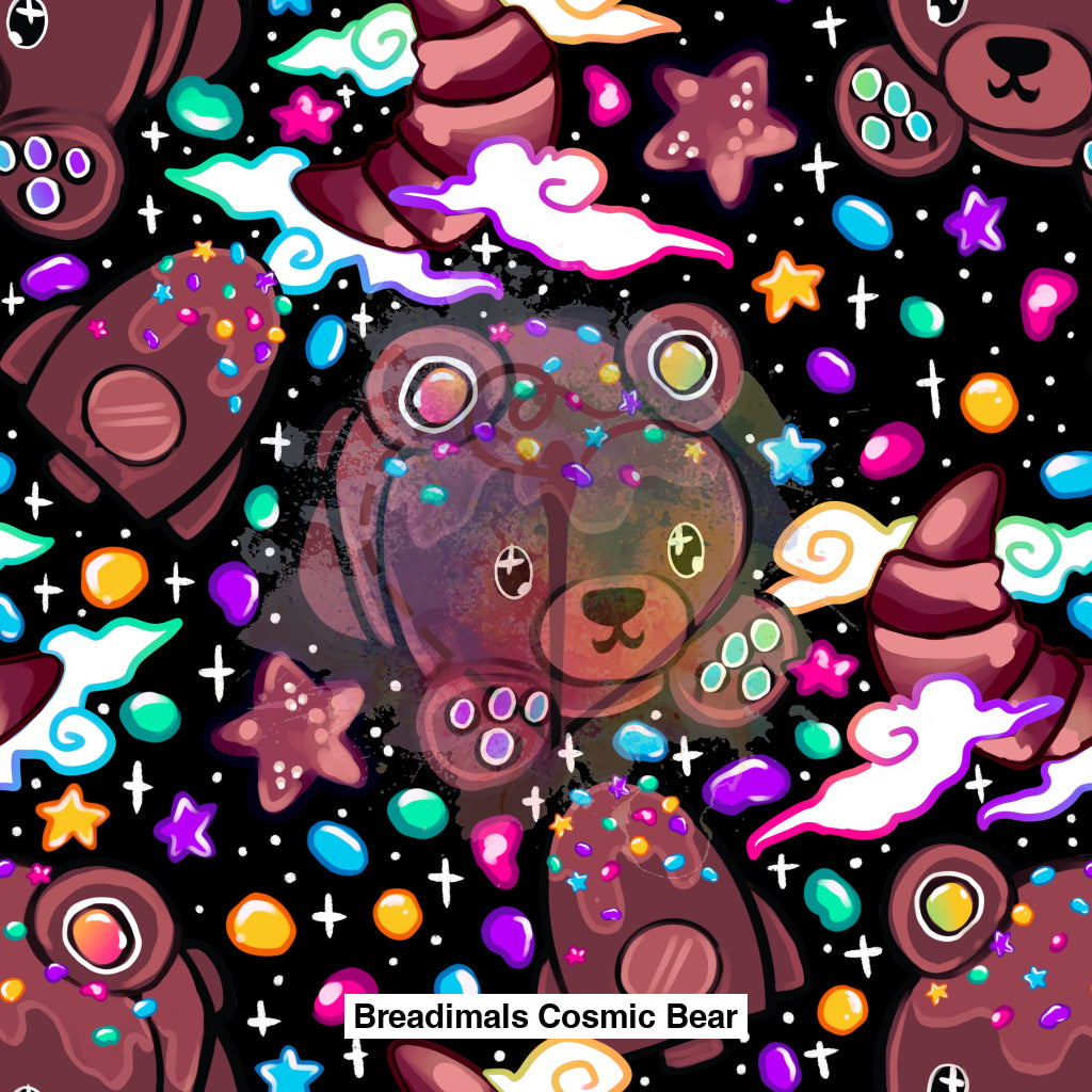 Breadimals Cosmic Bear Black Background Lfs Catalog