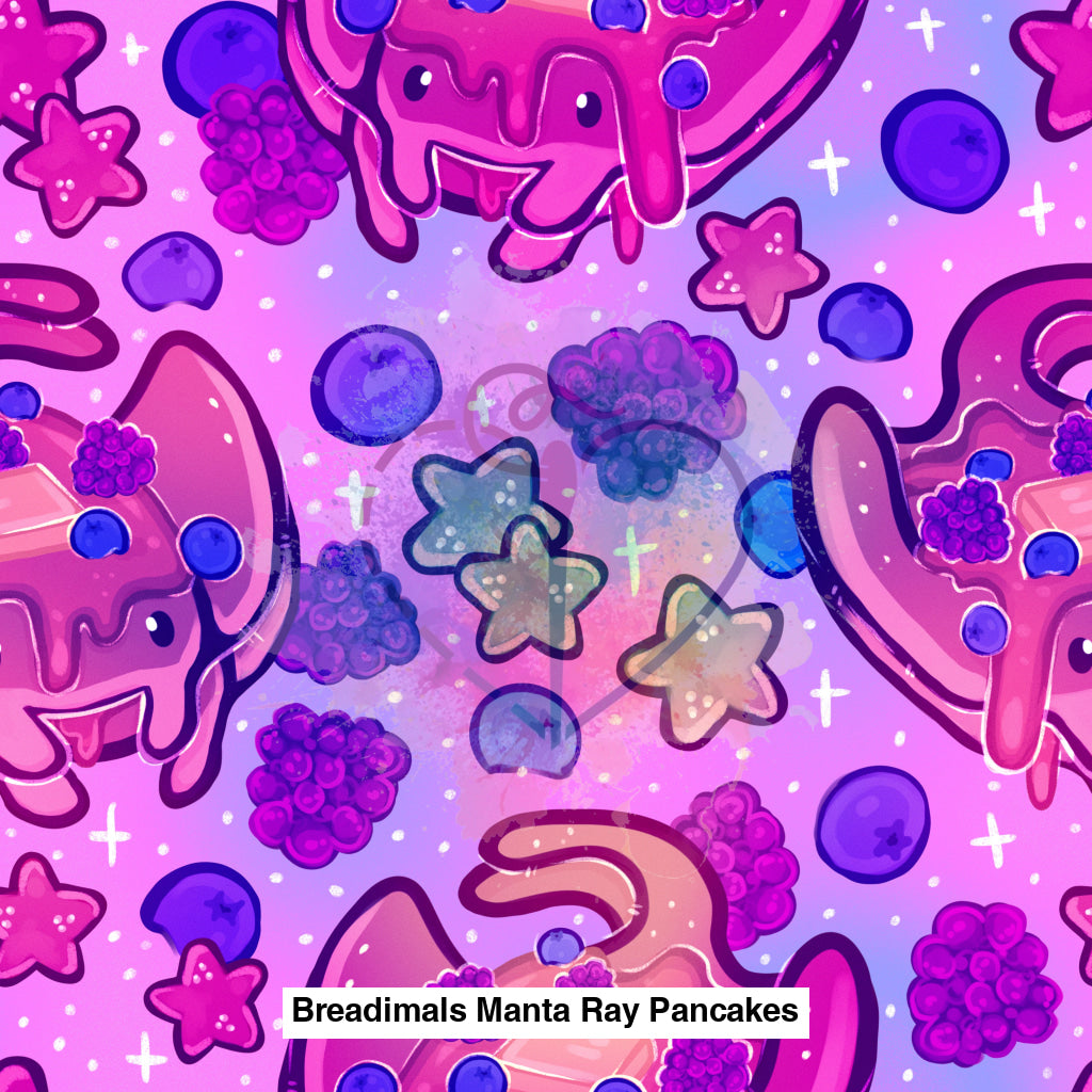 Breadimals Manta Ray Pancakes Purple Pink Background Lfs Catalog