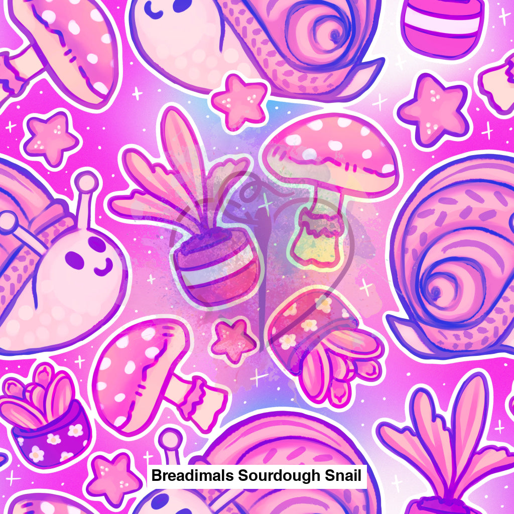 Breadimals Sourdough Snail Bright Purple Background Lfs Catalog