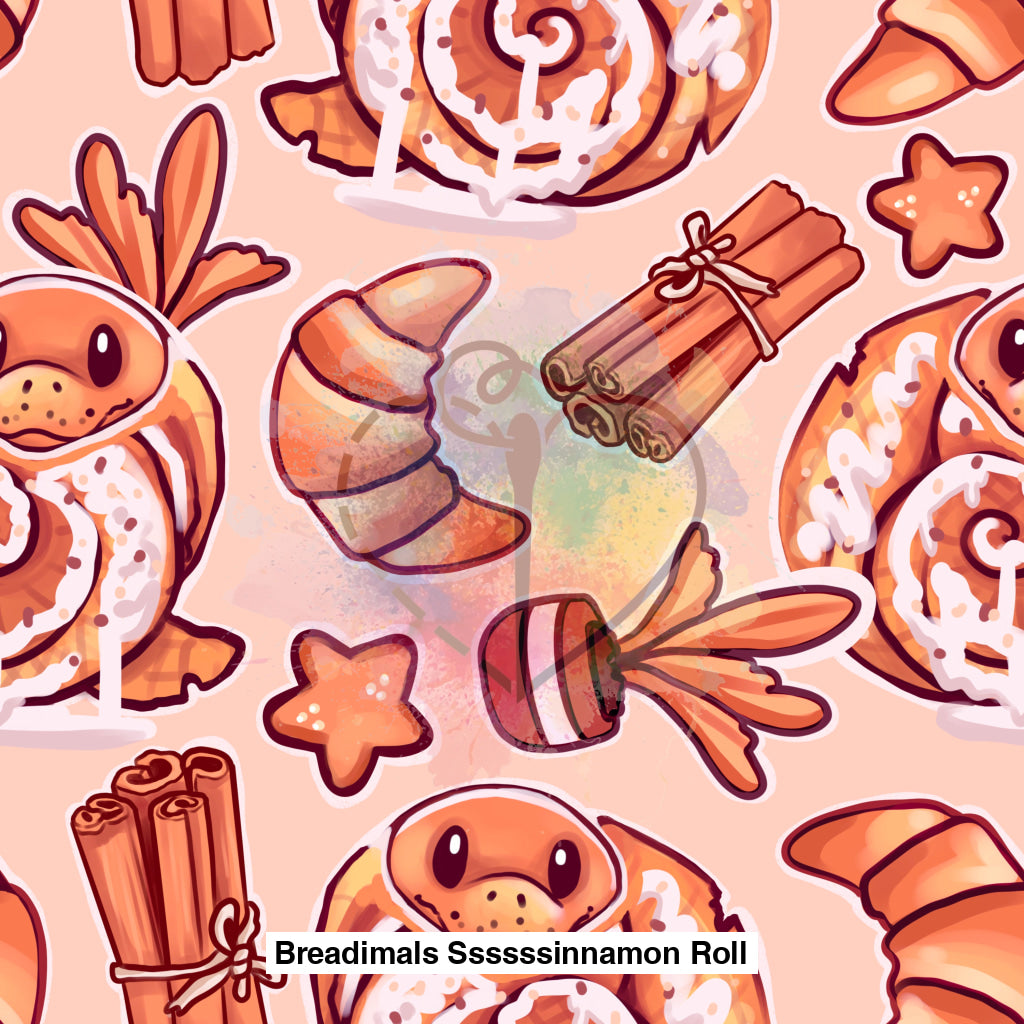 Breadimals Ssssssinnamon Roll Peach Background Lfs Catalog