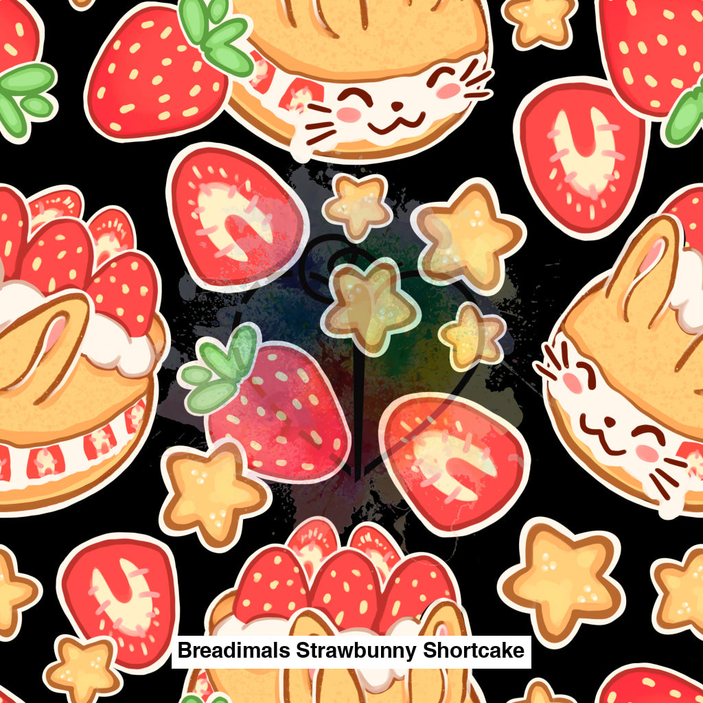 Breadimals Strawbunny Shortcake Black Background Lfs Catalog