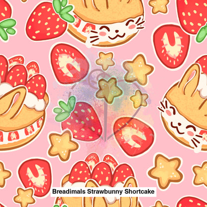 Breadimals Strawbunny Shortcake Pink Background Lfs Catalog