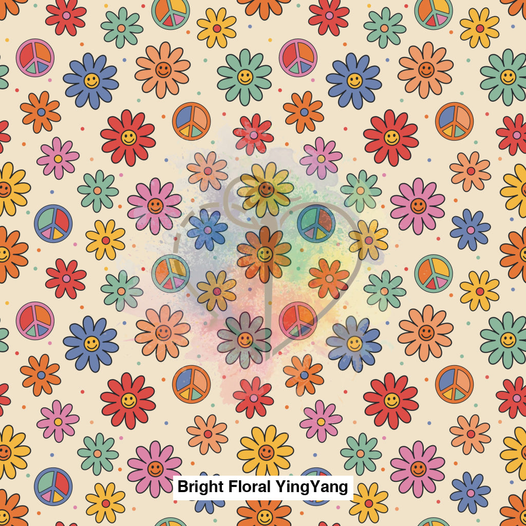 Bright Floral Yingyang Fabric