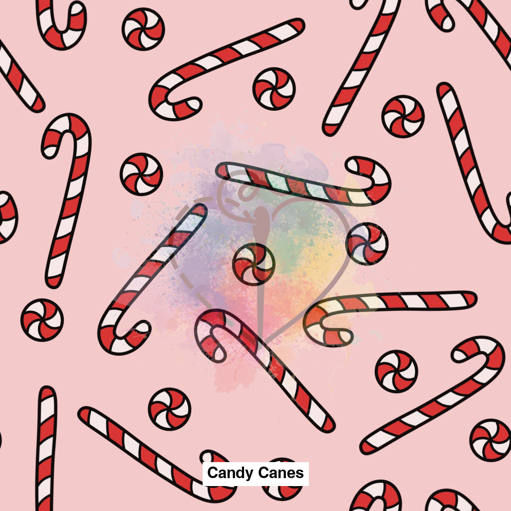 Candy Canes Fabric