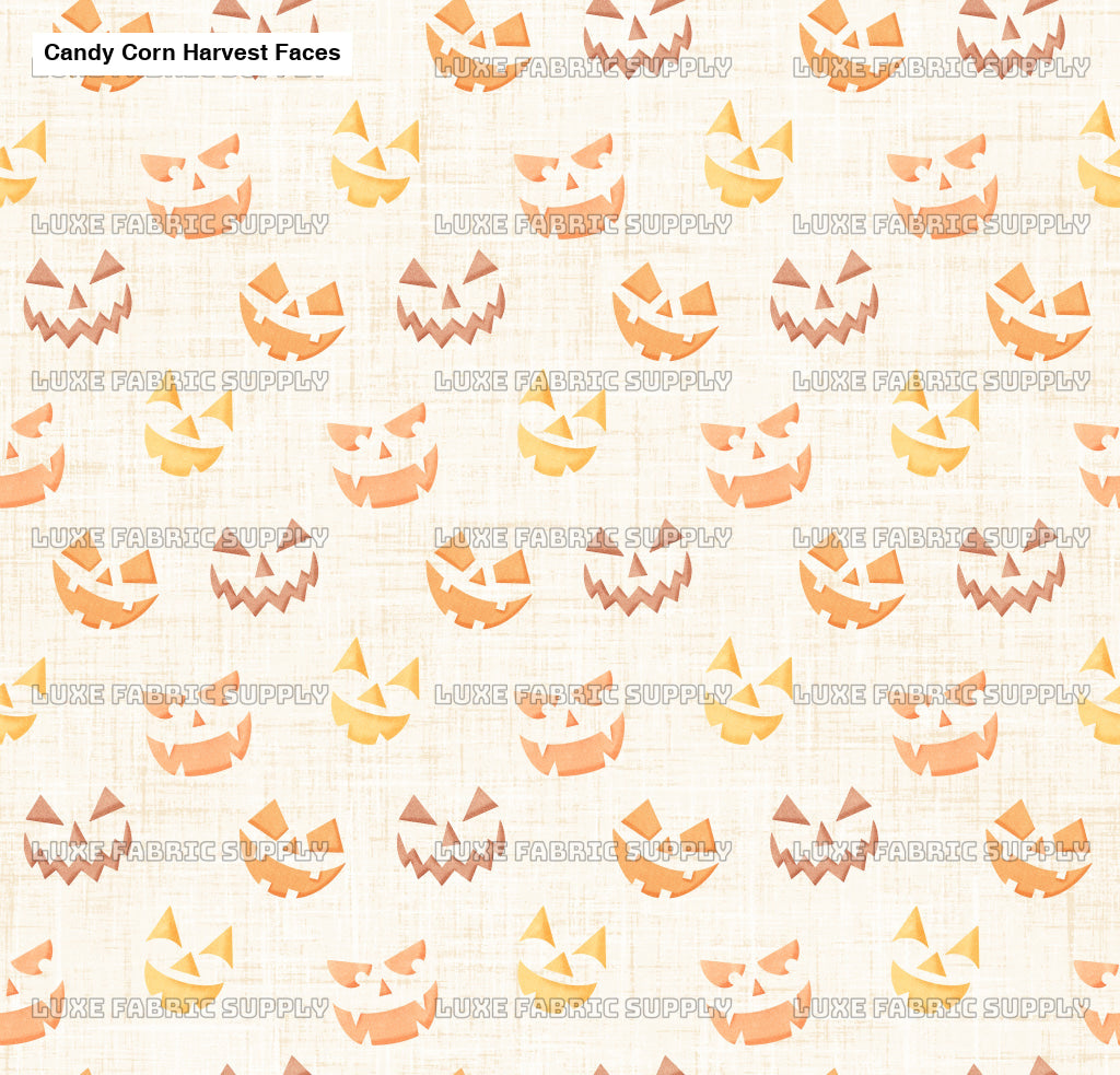 Candy Corn Harvest Faces White Lfs Catalog