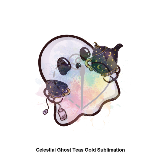 Celestial Ghost Teas Gold Sublimation