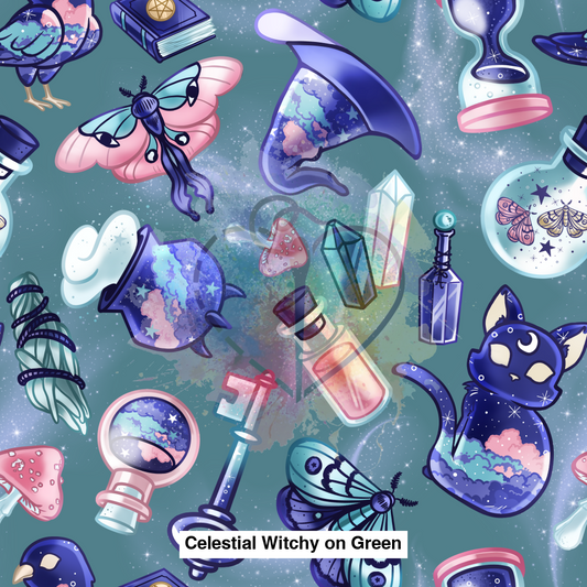 Celestial Witchy On Green Lfs Catalog