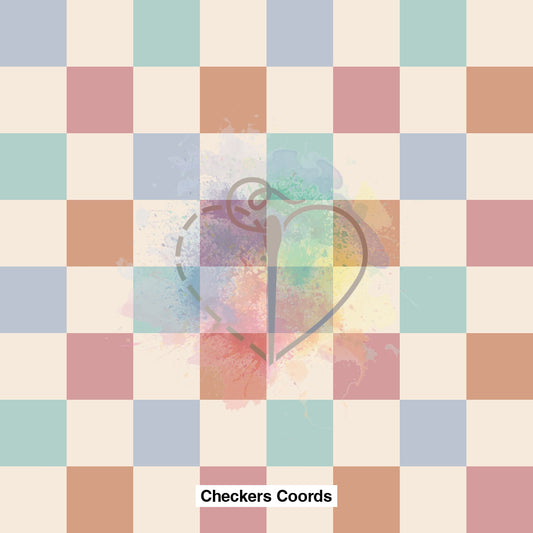 Checkers Coords Fabric