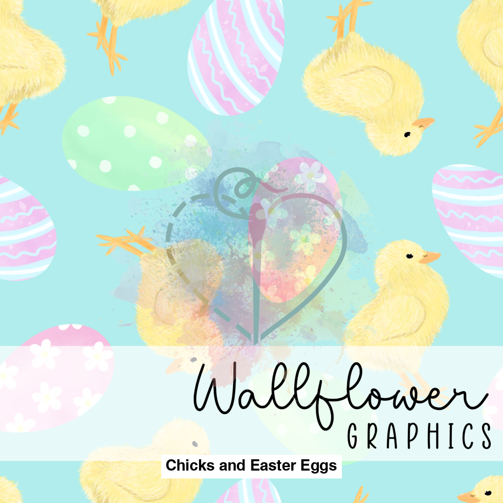 Chicks And Easter Eggs Light Blue Lfs Catalog