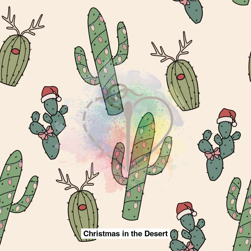 Christmas In The Desert Fabric