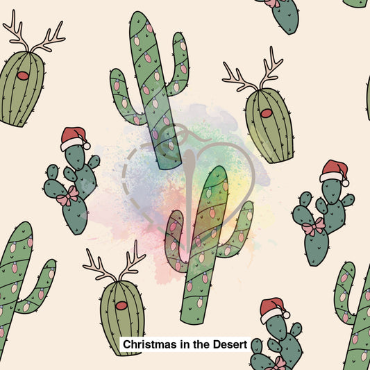 Christmas In The Desert Fabric