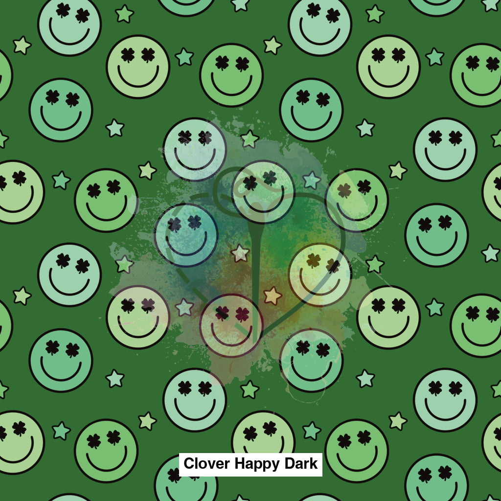 Clover Happy Dark Fabric