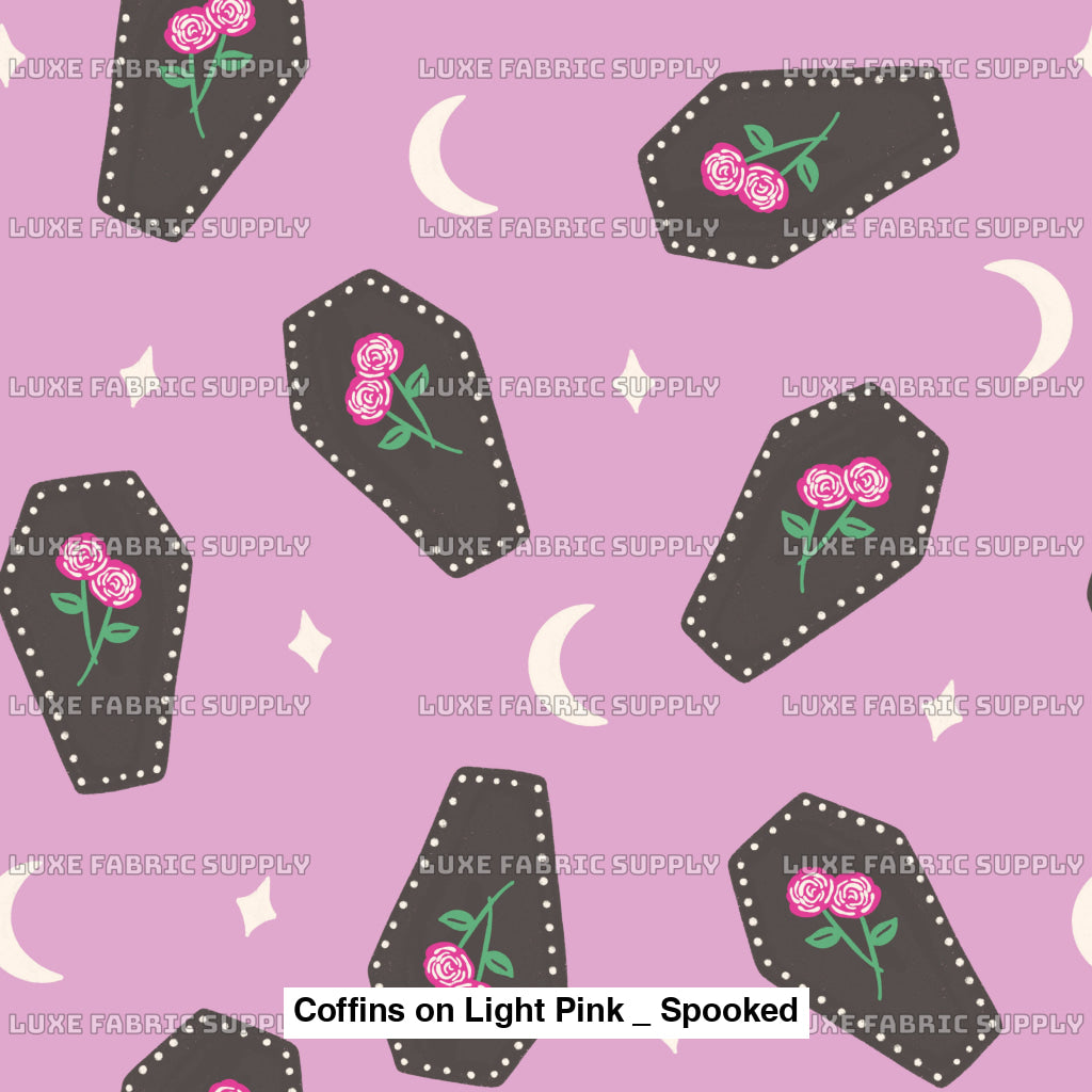 Coffins On Light Pink _ Spooked Fvs Catalog