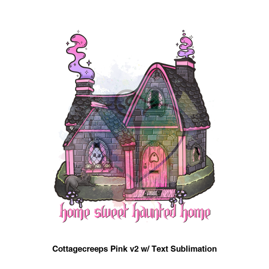 Cottagecreeps Pink V2 W/ Text Sublimation