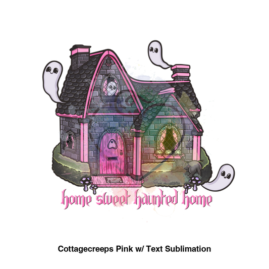 Cottagecreeps Pink W/ Text Sublimation