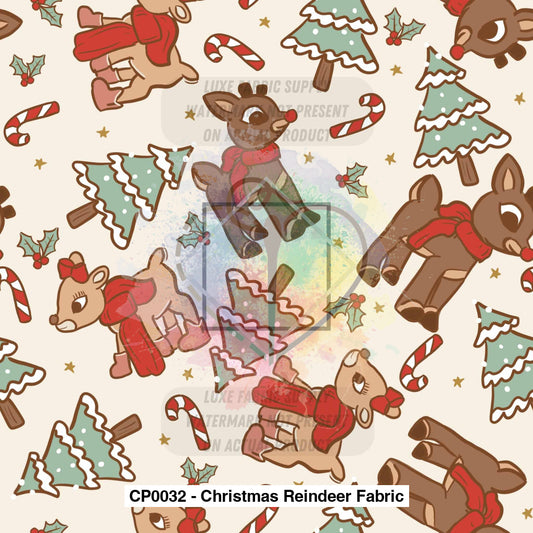 Cp0032 - Christmas Reindeer Fabric Lfs Catalog