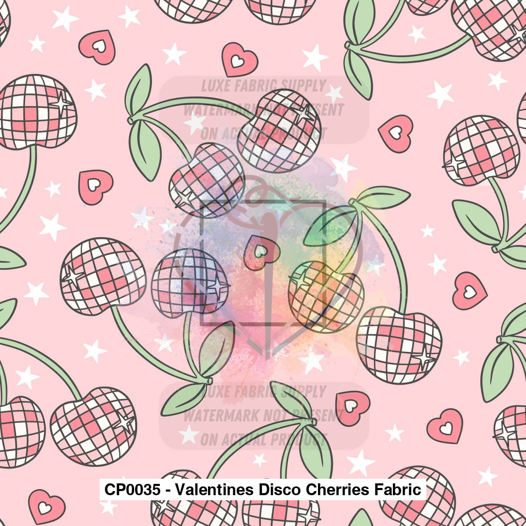 Cp0035 - Valentines Disco Cherries Fabric Lfs Catalog