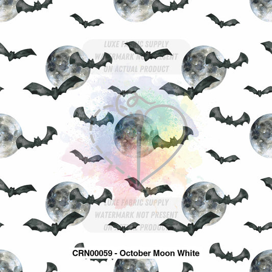 Crn00059 - October Moon White Fabric