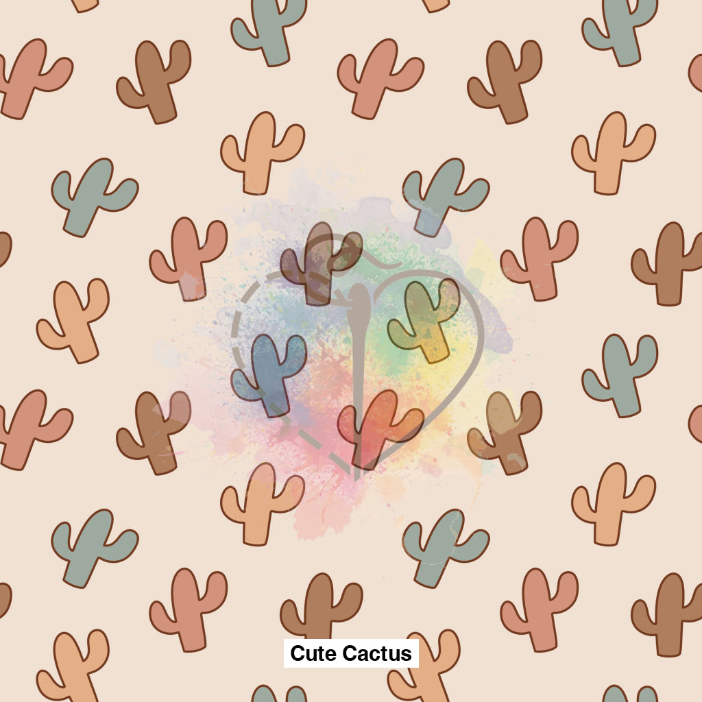 Cute Cactus Fabric