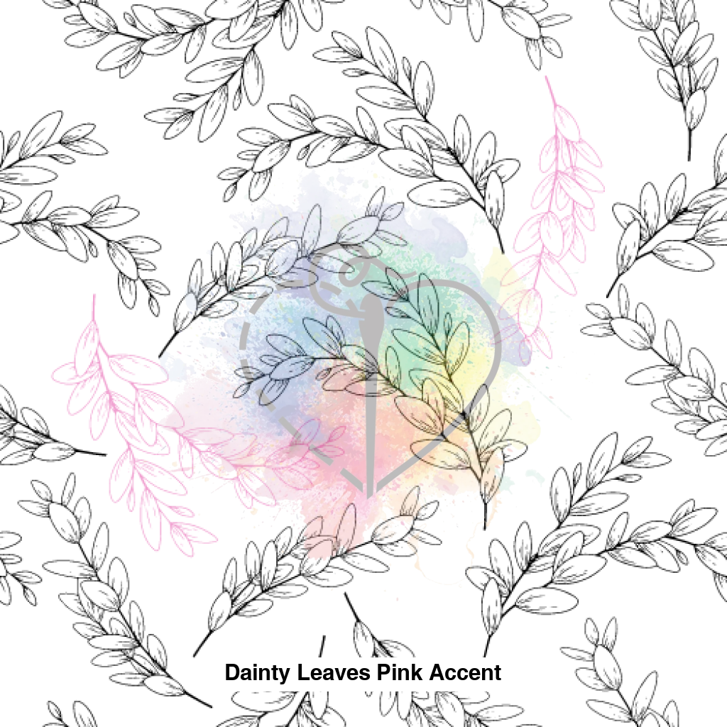 Dainty Leaves Pink Accent Lfs Catalog