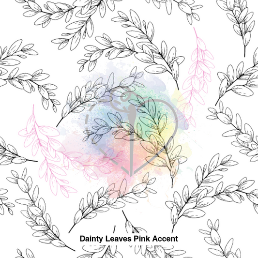 Dainty Leaves Pink Accent Lfs Catalog