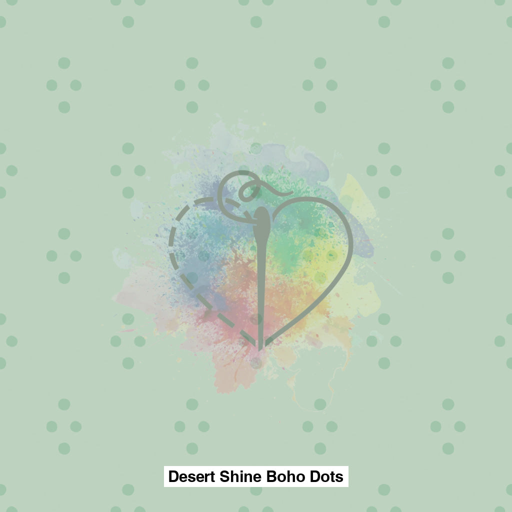 Desert Shine Boho Dots Spray Green Lfs Catalog