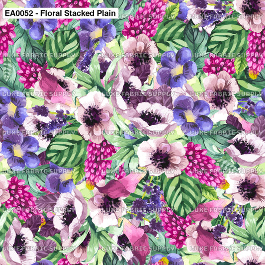 Ea0052 Floral Stacked Plain