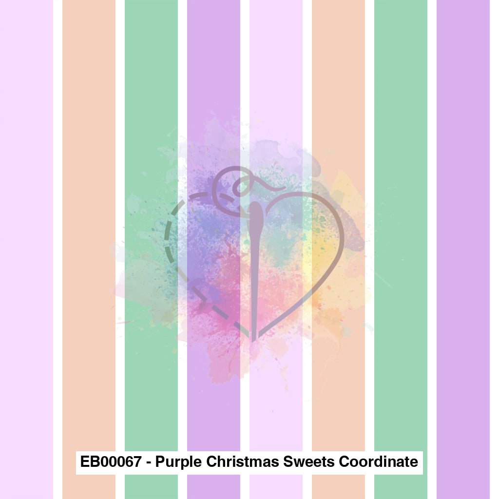 Eb00067 - Purple Christmas Sweets Coordinate