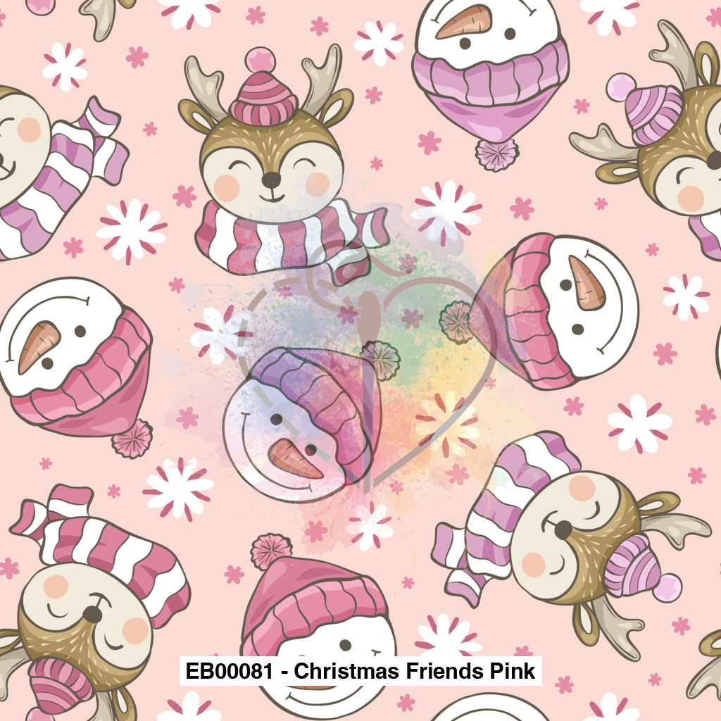 Eb00081 - Christmas Friends Pink