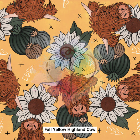 Fall Yellow Highland Cow Lfs Catalog