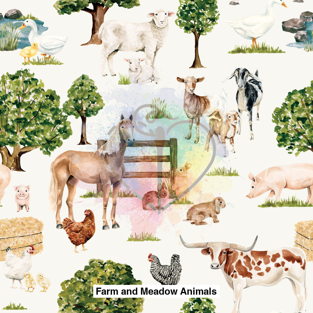 Farm And Meadow Animals Cream Lfs Catalog